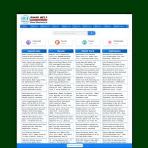 Bihar Help – Sarkari Job Website Templates