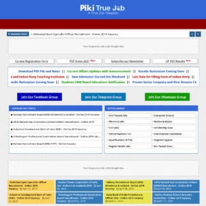 Piki True Job Blogger Template
